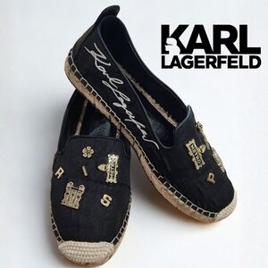 KARL LAGERFELD PARIS Michaela Rue Pins Espadrille Flats
